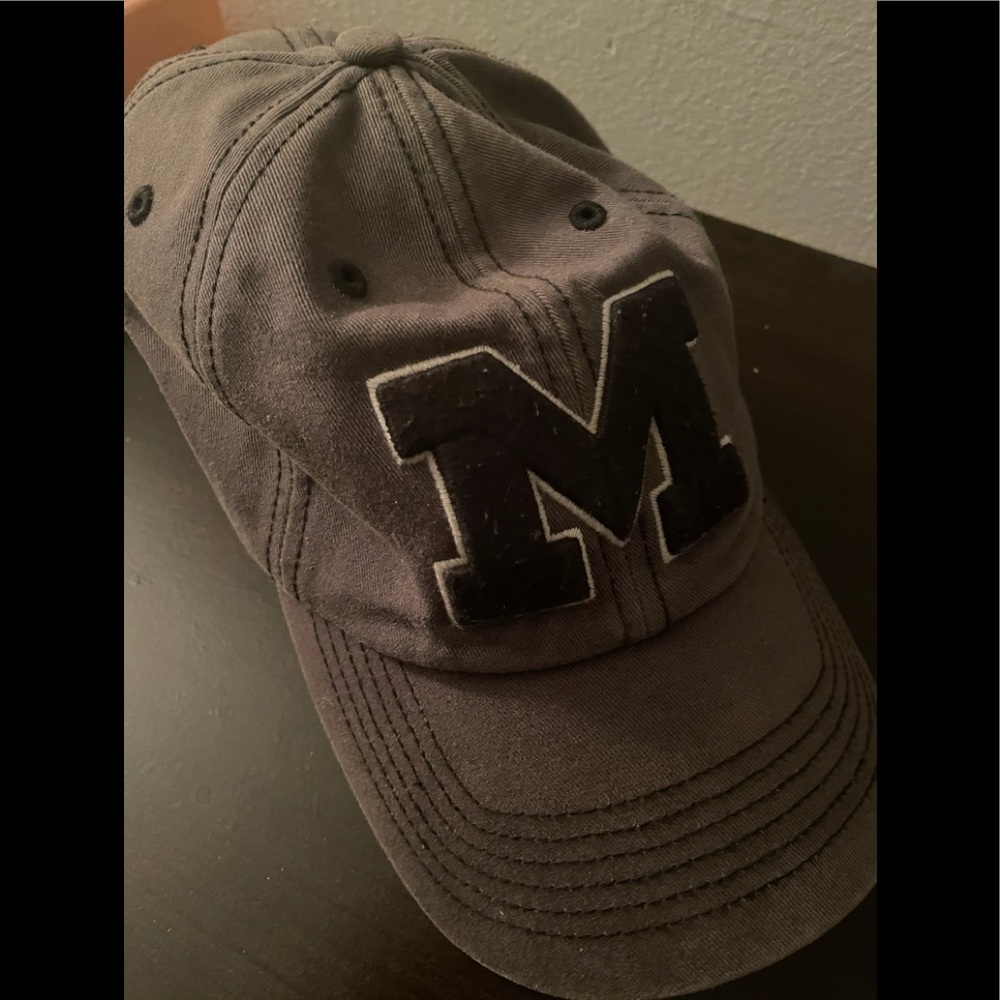 University of Michigan hat.